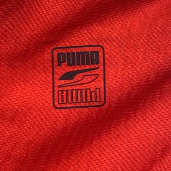 Puma Boys Size 6 Red Full Zip Jacket with Pockets Athletic Track Style 4939 - Picture 4 of 6